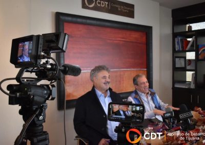 Luis Lutteroth y Roberto Lyle Fitch,  presidente y vicepresidente de CDT